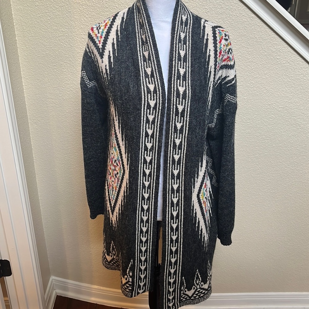 Native Print Cardigan - Picture 2 of 11